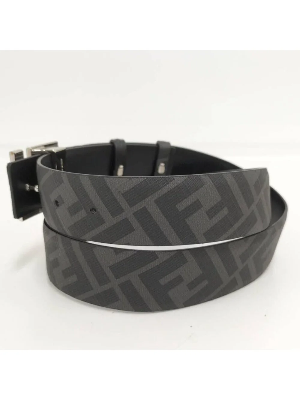 Fendi FF Square Belt Reversible Leather